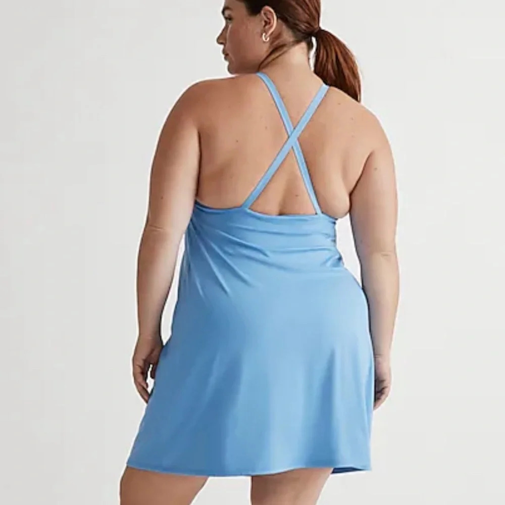 Madewell Blue Plus Flex 2.0 Fitness Dress Size 1X - Picture 4 of 5